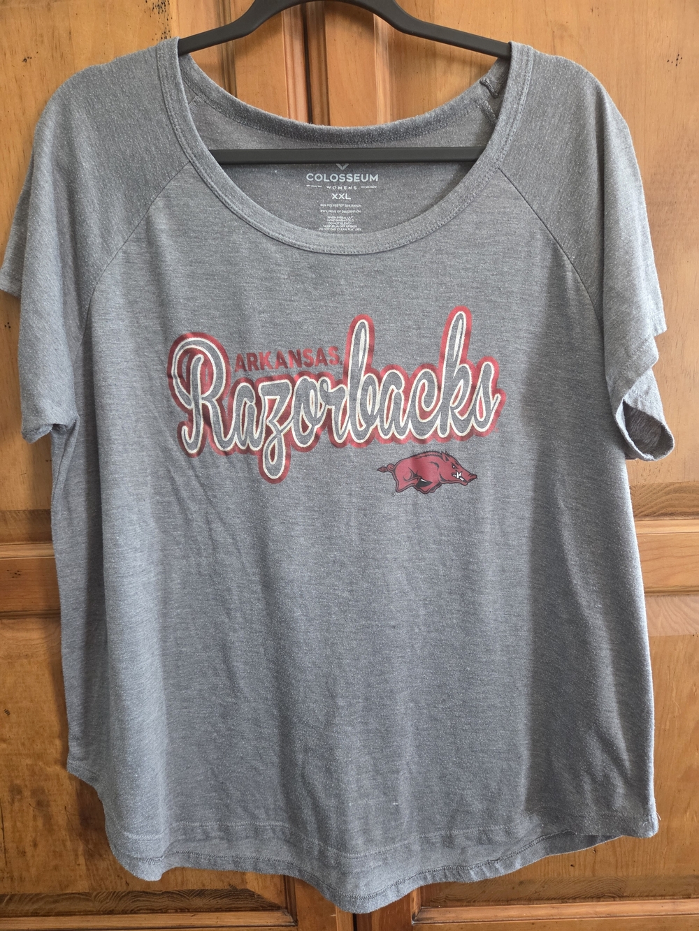 Colosseum Women’s Arkansas Razorbacks Gray Tee